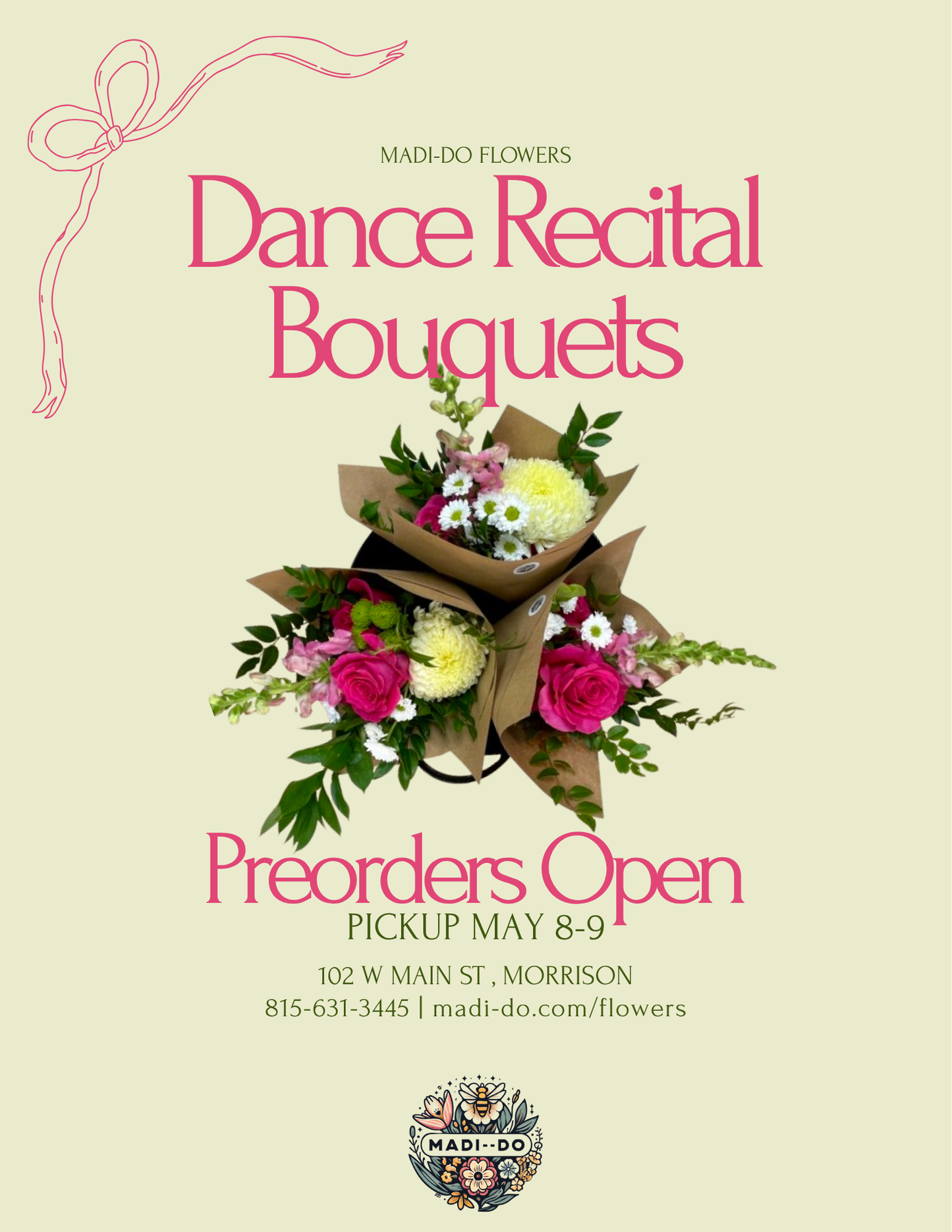 Dance Recital Bouquet Preorder
