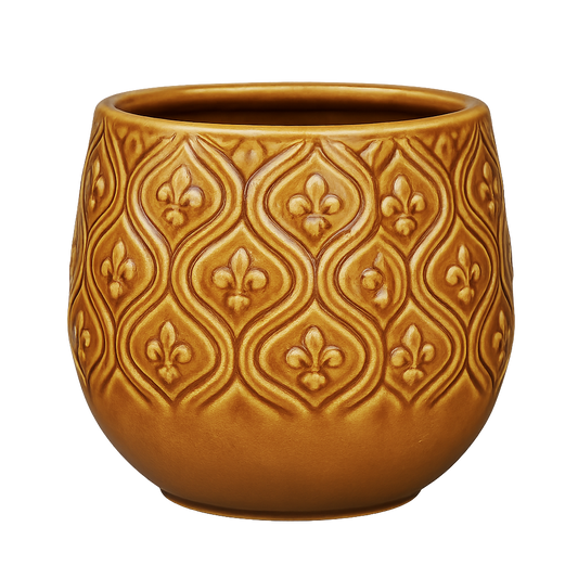 Enya Pot - Ochre 9"