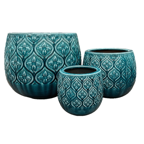 Enya Pot - Turquoise 6"