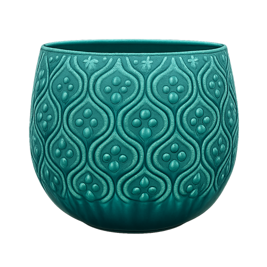 Enya Pot - Turquoise 13"