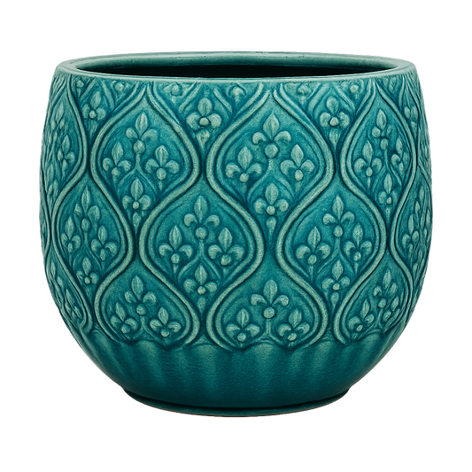 Enya Pot - Turquoise 6"